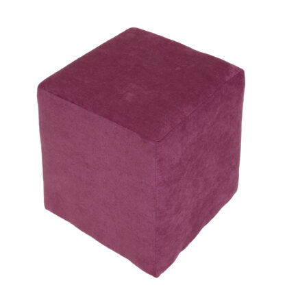 Taburet Cube, mov, stofa, 45x38x38 cm - imagine 4
