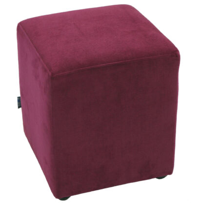 Taburet Cube, mov, stofa, 45x38x38 cm - imagine 2