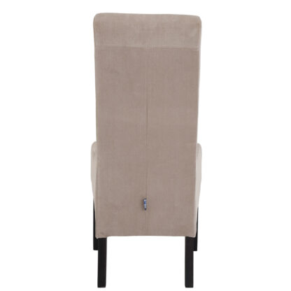 Scaun Iris, stofa, culoare crem, 47x100x60 cm - imagine 2