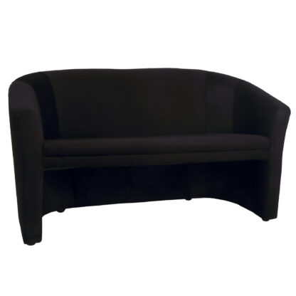Canapea Iulia, negru, stofa, 130x80x70 cm
