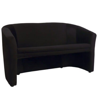 Canapea Iulia, negru, stofa, 130x80x70 cm - imagine 2