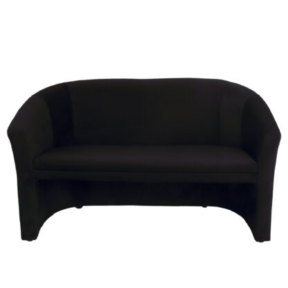 Canapea Iulia, negru, stofa, 130x80x70 cm - imagine 3
