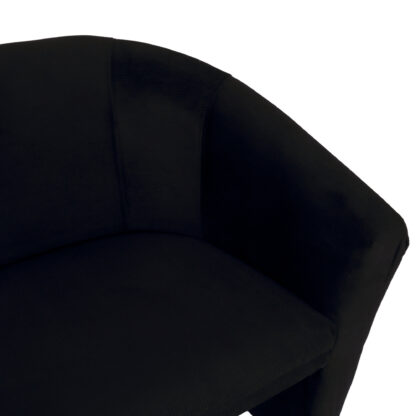 Canapea Iulia, negru, stofa, 130x80x70 cm - imagine 4