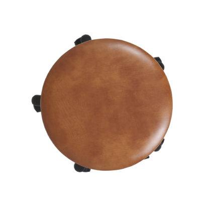 Scaun Labor, cognac, imitatie piele, 57x59x59 cm - imagine 3