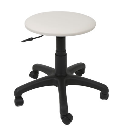 Scaun Labor, crem, imitatie piele, 57x59x59 cm