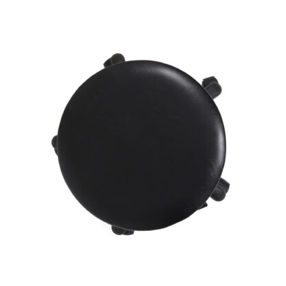 Scaun Labor, negru, imitatie piele, 57x59x59 cm - imagine 3
