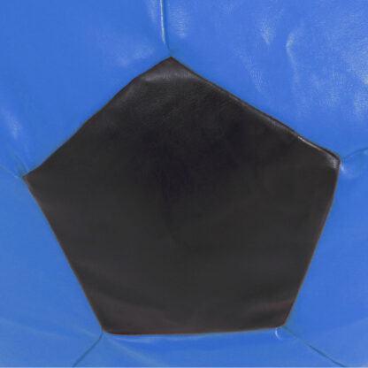 Fotoliu tip minge Mondo Ball, Bean Bag, albastru-negru, imitatie piele, 74 cm - imagine 5