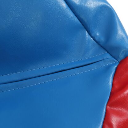 Fotoliu tip minge Mondo Ball, Bean Bag, albastru-rosu, imitatie piele, 74 cm - imagine 4