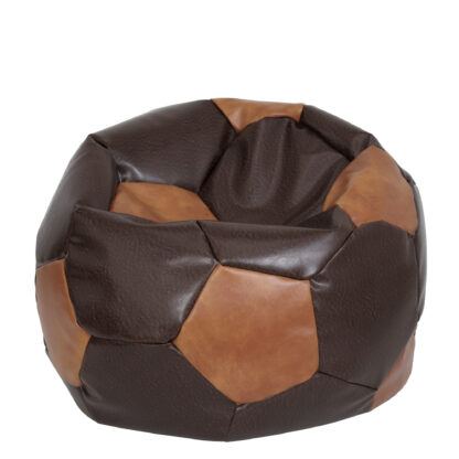 Fotoliu tip minge Mondo Ball, Bean Bag, maro-cognac, imitatie piele, 74 cm