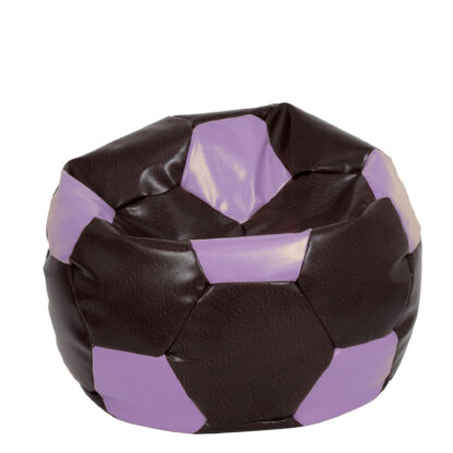 Fotoliu tip minge Mondo Ball, Bean Bag, maro-mov, imitatie piele, 74 cm