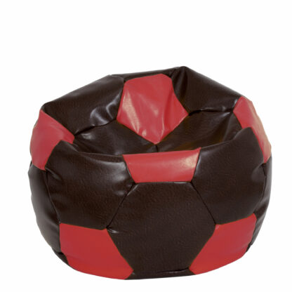 Fotoliu tip minge Mondo Ball, Bean Bag, maro-rosu, imitatie piele, 74 cm