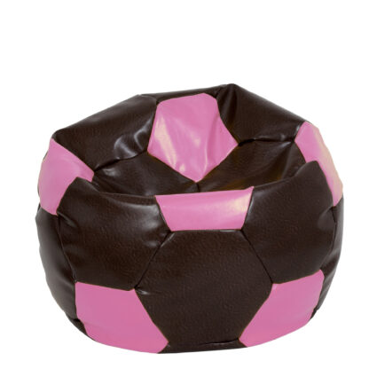 Fotoliu tip minge Mondo Ball, Bean Bag, maro-roz, imitatie piele, 74 cm