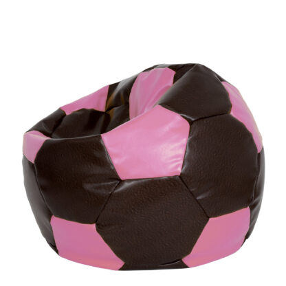Fotoliu tip minge Mondo Ball, Bean Bag, maro-roz, imitatie piele, 74 cm - imagine 3