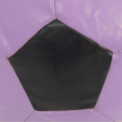 Fotoliu tip minge Mondo Ball, Bean Bag, mov-negru, imitatie piele, 74 cm - imagine 5