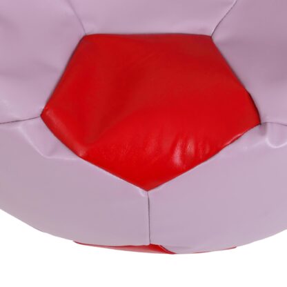 Fotoliu tip minge Baby Ball, Bean Bag, mov-rosu, imitatie piele, 59 cm - imagine 4