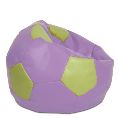 Fotoliu tip minge Mondo Ball, Bean Bag, mov-verde, imitatie piele, 74 cm - imagine 2