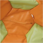 Fotoliu tip minge Mondo Ball, Bean Bag, portocaliu-verde, imitatie piele, 74 cm - imagine 5