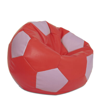 Fotoliu tip minge Mondo Ball, Bean Bag, rosu-mov, imitatie piele, 74 cm - imagine 2