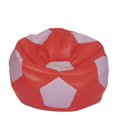 Fotoliu tip minge Mondo Ball, Bean Bag, rosu-mov, imitatie piele, 74 cm