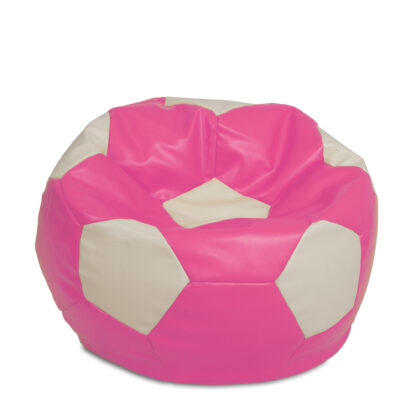 Fotoliu tip minge Mondo Ball, Bean Bag, roz-crem, imitatie piele, 74 cm