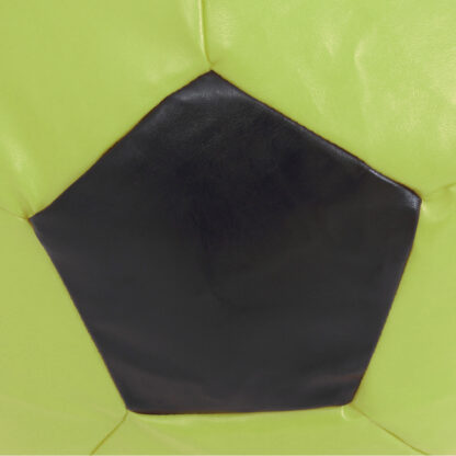 Fotoliu tip minge Mondo Ball, Bean Bag, verde-negru, imitatie piele, 74 cm - imagine 5
