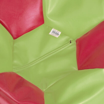 Fotoliu tip minge Mondo Ball, Bean Bag, verde-rosu, imitatie piele, 74 cm - imagine 4