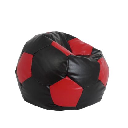 Fotoliu tip minge Mondo Ball, Bean Bag, wenge-rosu, imitatie piele, 74 cm - imagine 3