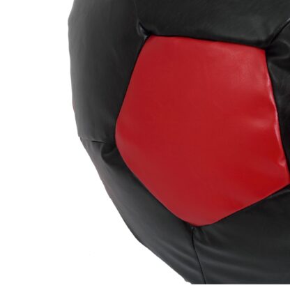 Fotoliu tip minge Mondo Ball, Bean Bag, wenge-rosu, imitatie piele, 74 cm - imagine 4