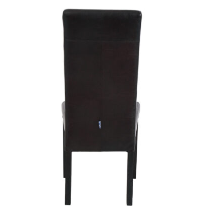 Scaun Olivia, piele ecologica, cadru wenge, culoare wenge, 47x100x60 cm - imagine 6