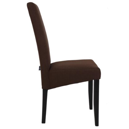 Scaun Olivia, stofa, cadru wenge, culoare maro, 47x100x60 cm - imagine 6