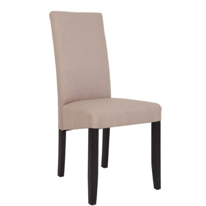 Scaun Olivia, stofa, cadru wenge, culoare bej, 47x100x60 cm