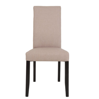 Scaun Olivia, stofa, cadru wenge, culoare bej, 47x100x60 cm - imagine 9