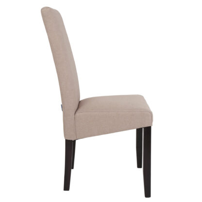 Scaun Olivia, stofa, cadru wenge, culoare bej, 47x100x60 cm - imagine 8