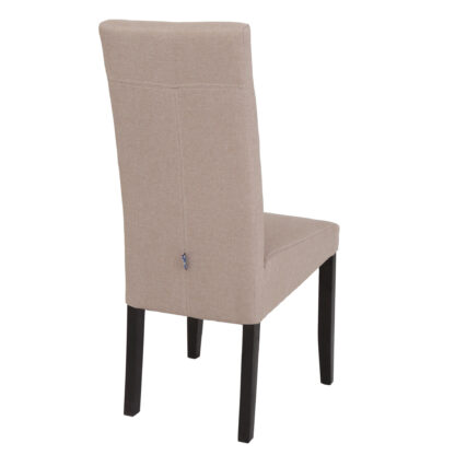 Scaun Olivia, stofa, cadru wenge, culoare bej, 47x100x60 cm - imagine 7
