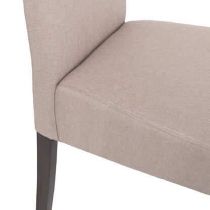 Scaun Olivia, stofa, cadru wenge, culoare bej, 47x100x60 cm - imagine 3