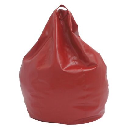 Fotoliu tip para Mara, Big Bean Bag, rosu, imitatie piele, 74 cm