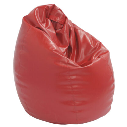 Fotoliu tip para Mara, Big Bean Bag, rosu, imitatie piele, 74 cm - imagine 3