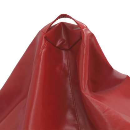 Fotoliu tip para Mara, Big Bean Bag, rosu, imitatie piele, 74 cm - imagine 2