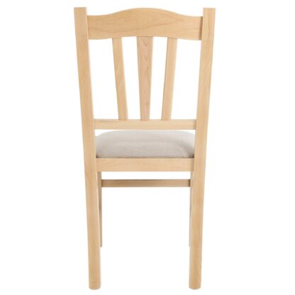 Scaun Silvana, stofa, cadru natur, culoare crem, 44x96x49 cm - imagine 5