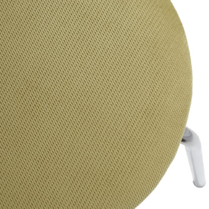 Taburet Sofia, cadru crom, verde, stofa K, 46x45x45 cm - imagine 3