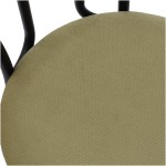 Scaun Tulipan, verde, 89x40x50 cm, cadru negru, stofa - imagine 5