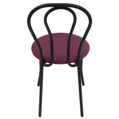 Scaun Tulipan, mov, 89x40x50 cm, cadru negru, stofa - imagine 5