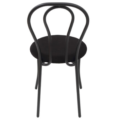 Scaun Tulipan, negru, 89x40x50 cm, cadru negru, stofa - imagine 5