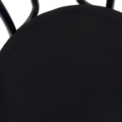 Scaun Tulipan, negru, 89x40x50 cm, cadru negru, stofa - imagine 2