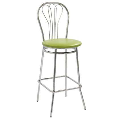 Scaun Vanessa bar, verde, piele ecologica