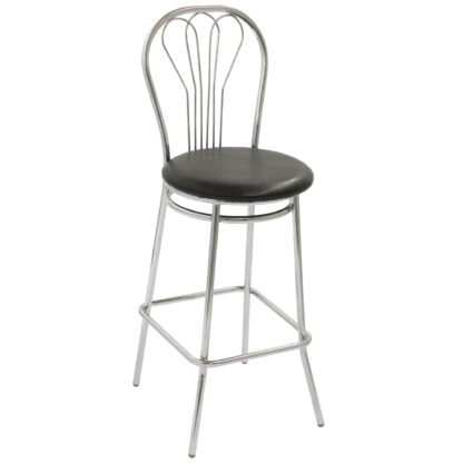 Scaun Vanessa bar, wenge, piele ecologica