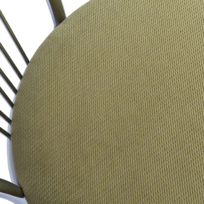 Scaun Vanessa, verde, stofa, cadru cromat, 40x86x48 cm - imagine 2