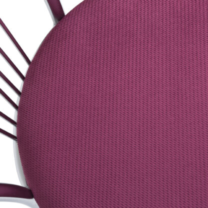 Scaun Vanessa, mov, stofa, cadru cromat, 40x86x48 cm - imagine 5