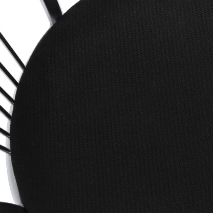 Scaun Vanessa, negru, stofa, cadru cromat, 40x86x48 cm - imagine 4