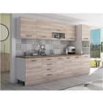 Bucatarie Alfa 320, sonoma, blat termic nuc, corp pentru cuptor incorporabil - imagine 5